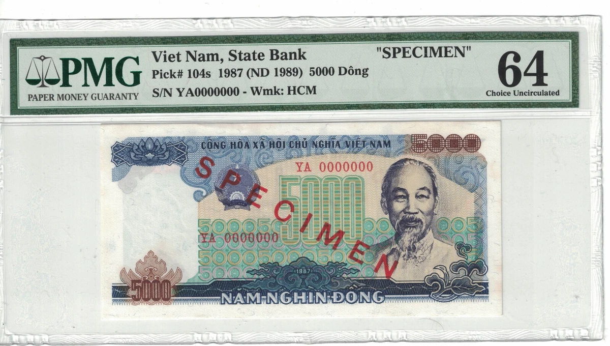 PMG 5,000 ₫ Denomination Vietnamese Paper Money for sale | eBay