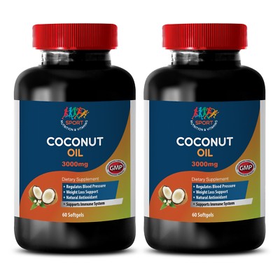Protein Oil  - Coconut Oil 3000 - Unrefined - Body Detox - 2B 120Ct