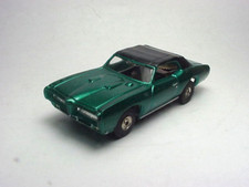 T-JET 1969 CANDY GREEN GTO CONVERTIBLE HO SLOT CAR BODY BLEM. CRACKS IN PAINT