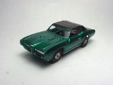 T-JET 1969 CANDY GREEN GTO CONVERTIBLE HO SLOT CAR BODY  BLEM. CRACKS IN PAINT