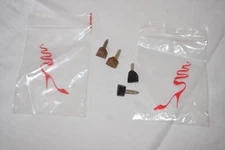 Authentic Rene Caovilla Heel Tip Tap Replacement, BLACK and BEIGE NEW