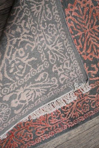 Colourful 3x5 Sari Silk Orange 90x150 Cms - Picture 8 of 9