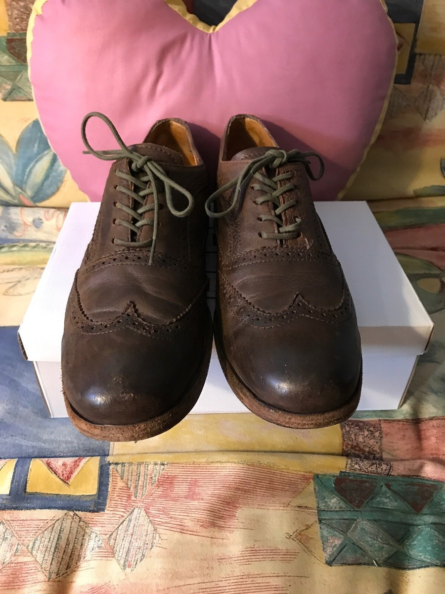 bed stu cobbler series brown leather wing tip lace up oxford  display picture 1