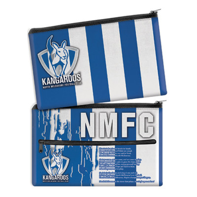 North Melbourne Kangaroos AFL Pencil Case School Work stationary LARGE Gift