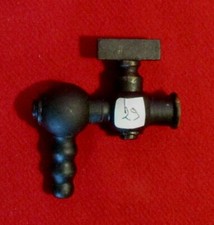 🟡 ANTICO RUBINETTO PER LAMPADE A GAS IN BRONZO EPOCA 1910 LIBERTY -  411