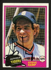 Steve Kemp #593 signed autograph auto 1981 Topps Baseball Trading Card