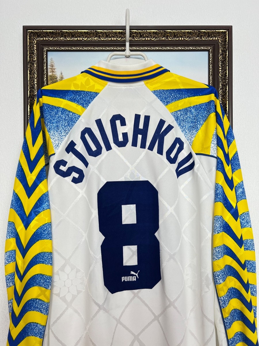 Parma Away football shirt 1996 Soccer #8 Stoichkov Long Sleeve