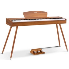 Donner DDP-80 Digital Piano 88 Key Weighted Keyboard Full-size Retro Wood Color