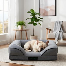 Orthopedic Egg-Shaped Sponge Dog Bed Small Size Dog with Sides, Removable Cov...