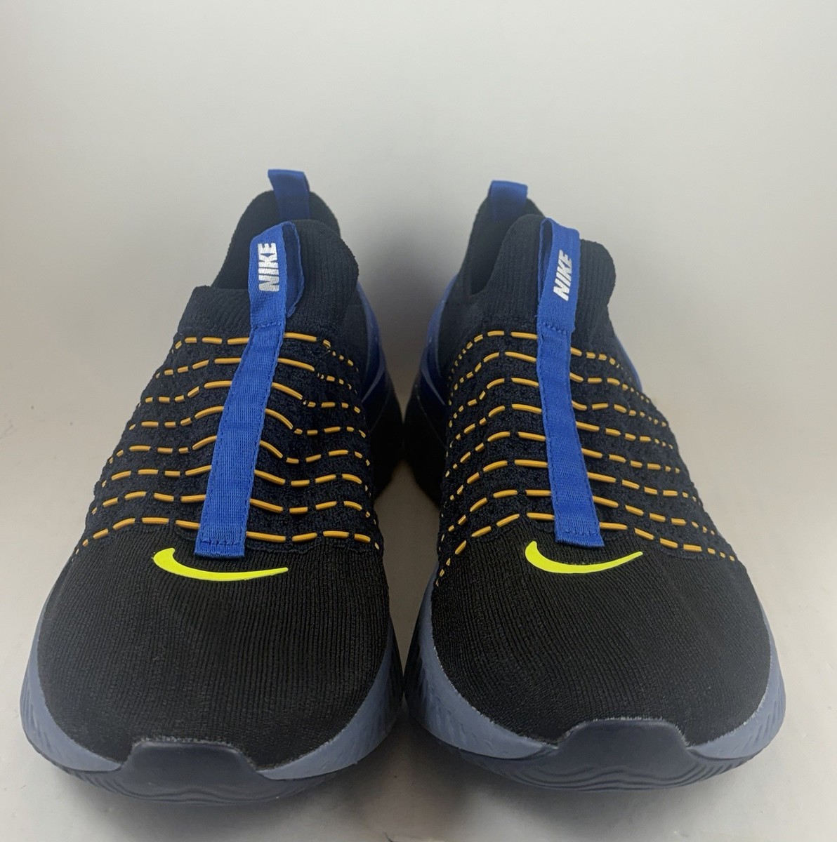 Nike React Phantom Run Flyknit 2 Black Volt Royal Blue 