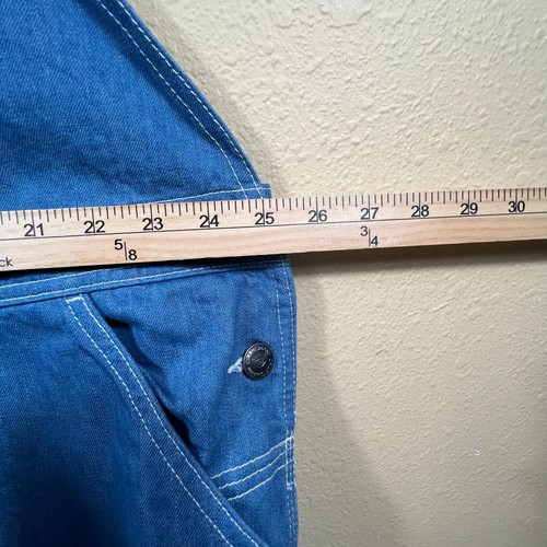 Craftsman Mens Carpenter Blue Denim Bib Overalls 48x30 - Picture 9 of 12