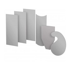 2X(6 Piece Multi-Shaped Card Scraper Woodworking Set, 3 Rectangle 1 Beveled2442