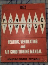 1962 Pontiac Heating Air Conditioning Shop Service Manual Original