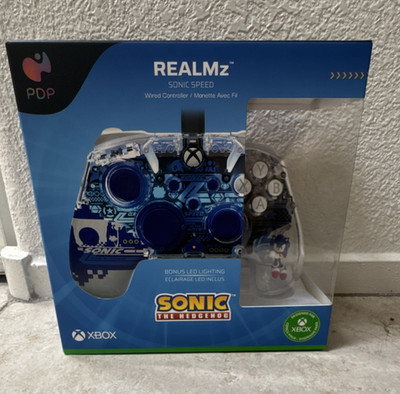 PDP REALMz Sonic Speed Wired Controller LED Xbox Series X|S One PC Sonic
