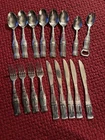 COKE Coca Cola Pop GIBSON Stainless Steel Flatware Silverware 17 Piece USA VTG