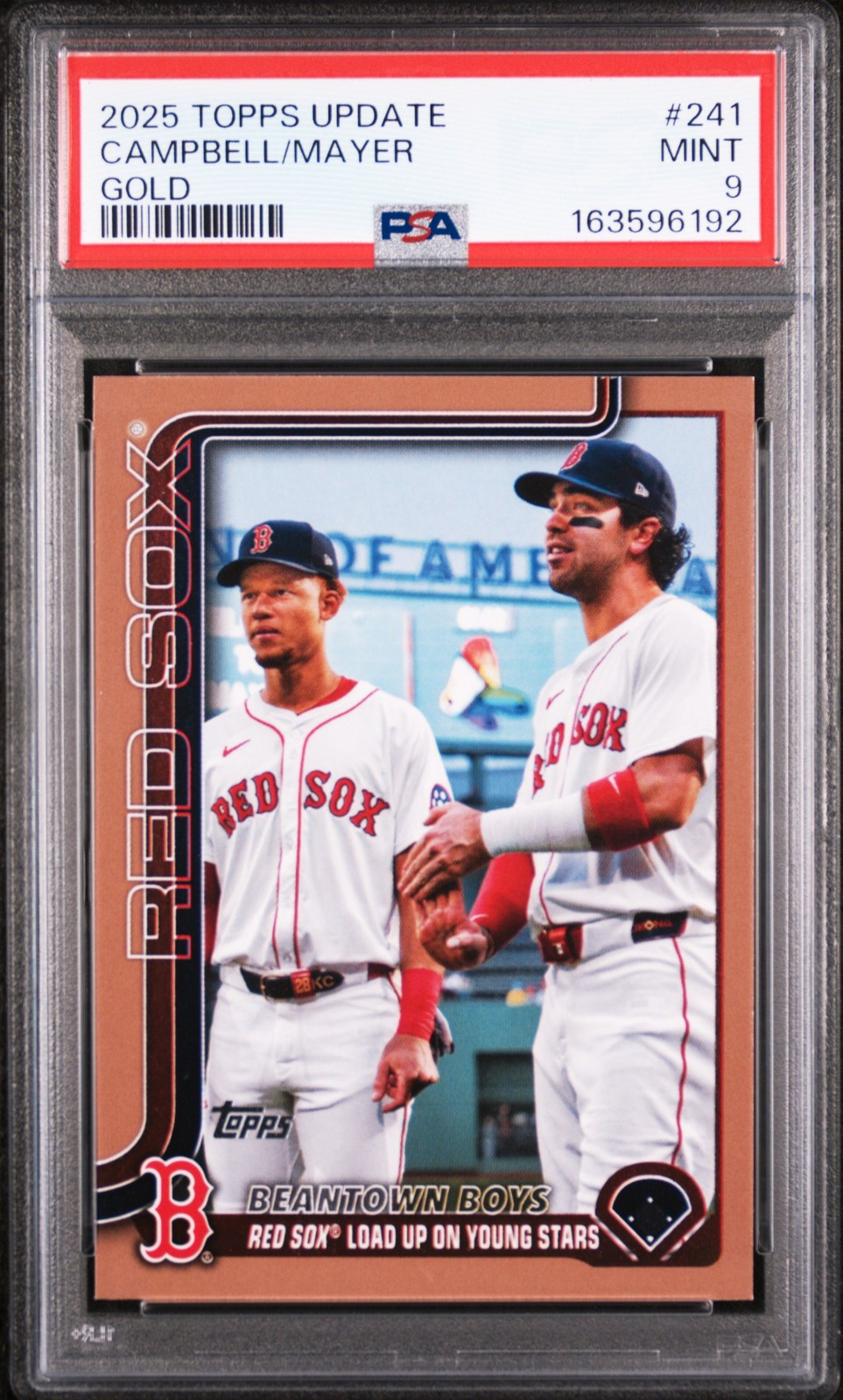 2025 TOPPS UPDATE GOLD #241 KRISTIAN CAMPBELL/MARCELO MAYER 1479/2025 PSA 9