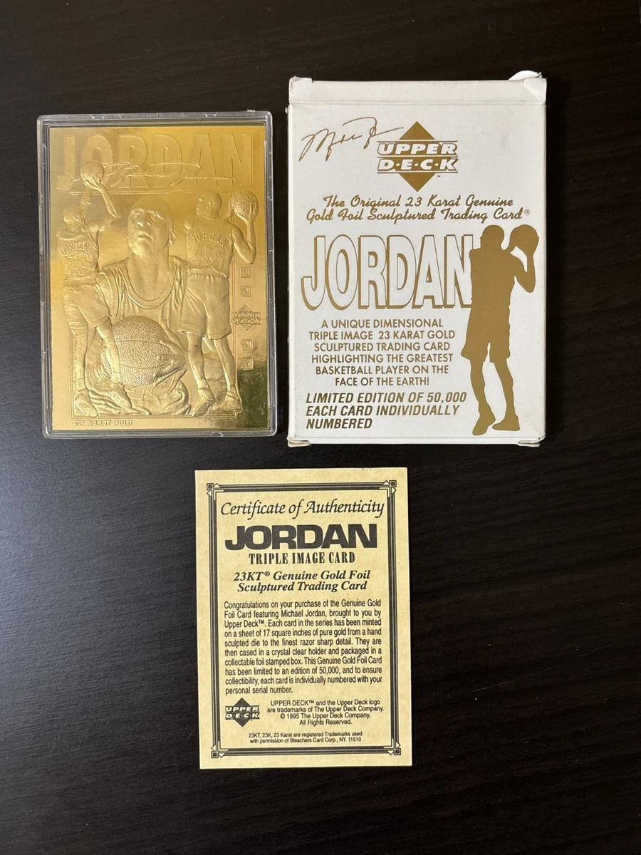 Michael Jordan 24kt Gold Card for sale | eBay
