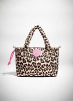 Zwillingsherz Tasche *Leo Allover*, Beige, Mit Abnehmbaren Tragegurt