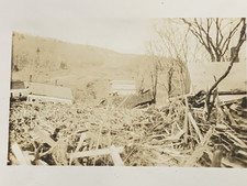 1927 Vermont flood photo album. 56 original photos of the flood and the damage.