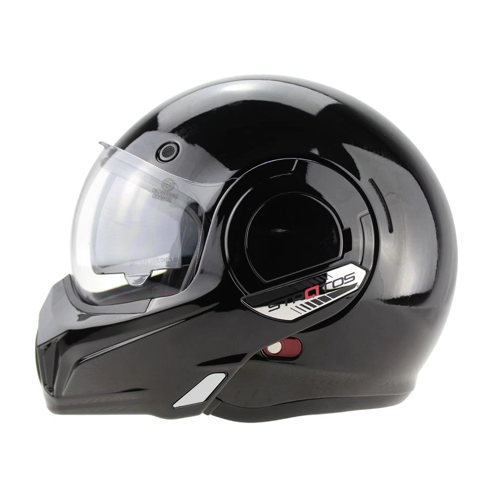 Casque moto modulable double visiere transparent Noir ViPER F242 ECE 2206 - Photo 2/4
