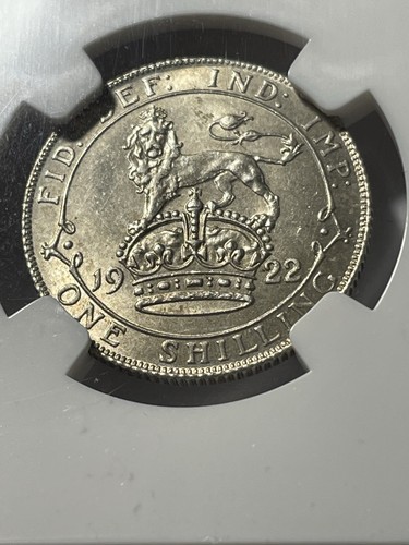 1922 GREAT BRITAIN SHILLING NGC MS63 - Picture 3 of 3