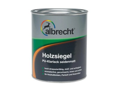 Albrecht Holzsiegel PU Klarlack seidenmatt, hochglänzend, tuchmatt Parkett Lack
