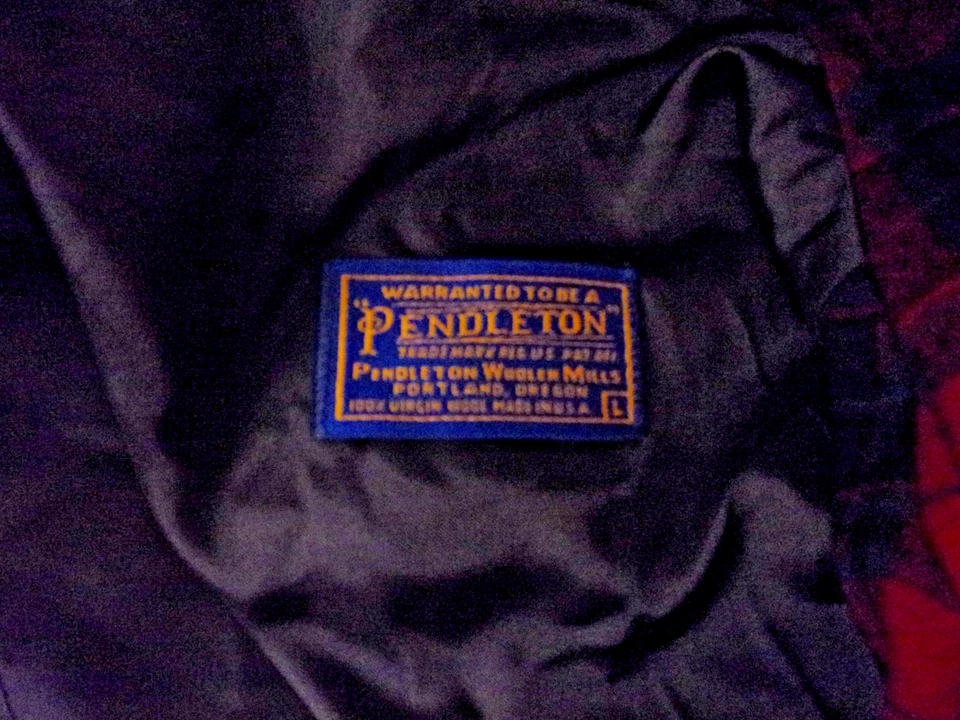 Mens Pendleton Wool Plaid Blazer Jacket  Red Tartan Plaid Long Sleeve Classic L - Image 4 of 4