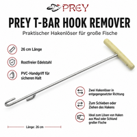 Prey T-Bar Hook Remover 26Cm Stainless Steel HakenlöSer Hakenentferner