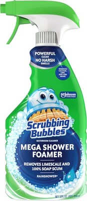 Scrubbing Bubbles Mega Bathroom and Shower Cleaner Spray, Foaming Action Removes