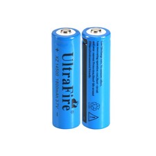 2pcs 14500 Battery 3.7V UltraFire 1800mAH Li-ion Rechargeable Batteries Cell