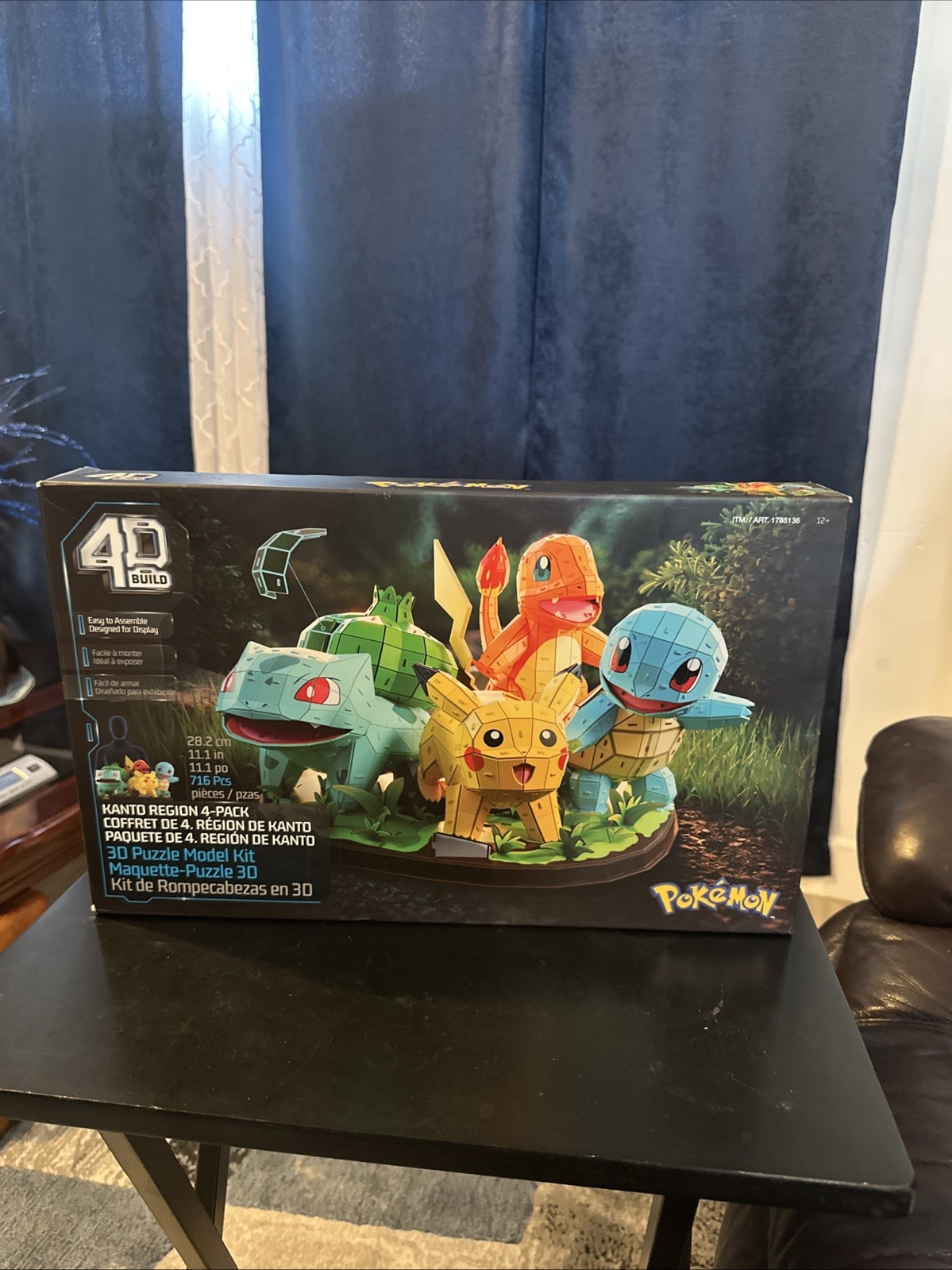 4D Build Pokémon Starter Set 3D Model Kit  PIKACHU CHARMANDER BULBASAUR SQUIRTLE