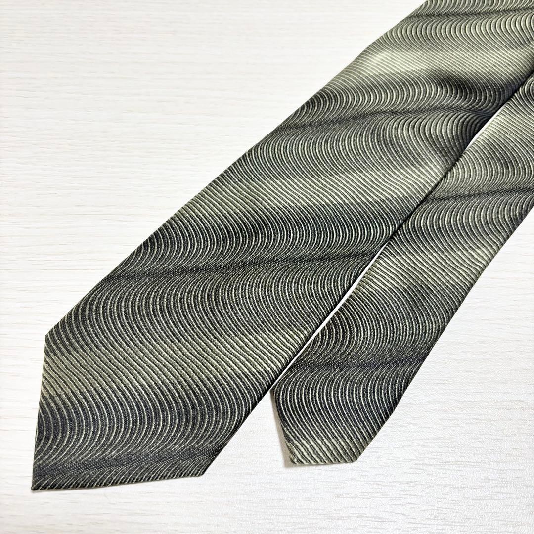 Universal Language Green Silk Wave Pattern Men's … - image 6