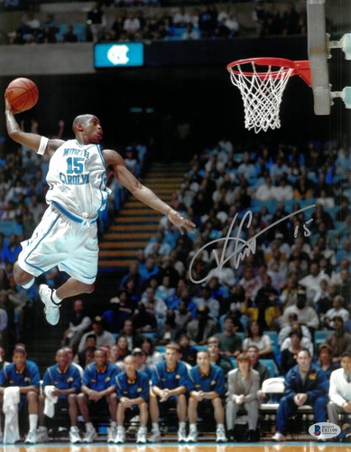 Vince Carter North Carolina Tar Heels Signed 11x14 Photo Autographed BAS COA HOF