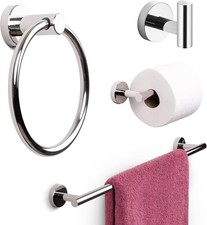 Bathroom Hardware Set Towel Racks 4 Pieces Hand Towel Ring Holder-Toilet Paper