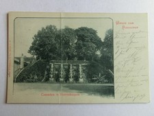 Antigua postal Hannover Cascaden in Herrenhausen 1900 (con Knick) [aK585]