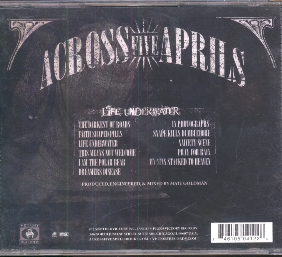 Across Five Aprils Life Underwater CD USA Victory 2008 VR412 - Bild 2 von 2