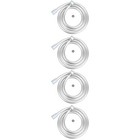 4 stücke Praktische 1,5 Muschelschlauch PVC Flexibles Anti-Kink Handheld Dusche