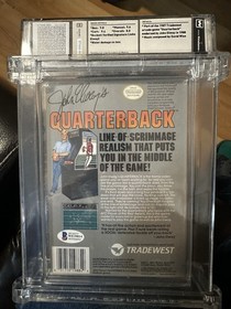 John Elway 1988 NES John Elway&rsquo;s Quarterback Signed BGS Cert WATA 8.0 Graded Wow