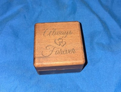 Forever and always ring box