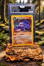 Pokemon Dunkles Machomei 10/82 Team Rocket 2000 1. Edition Holo Rare PSA 8