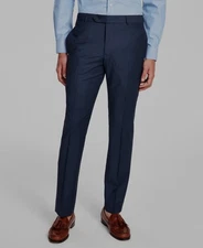 Brooks Brothers Men's Blue Classic-Fit Stretch Suit Separates Pant Size 32W 30L