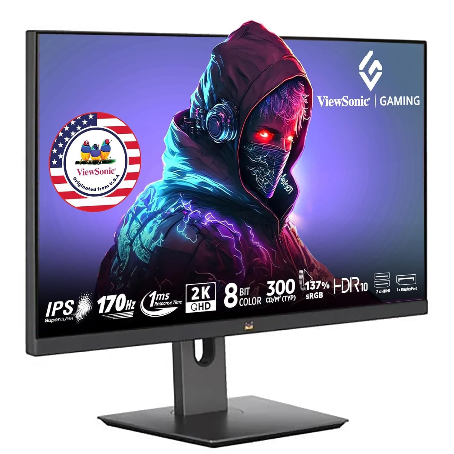 Écran gaming 27" QHD anti-saccades VX2758A-2K-PRO IPS 170Hz plat