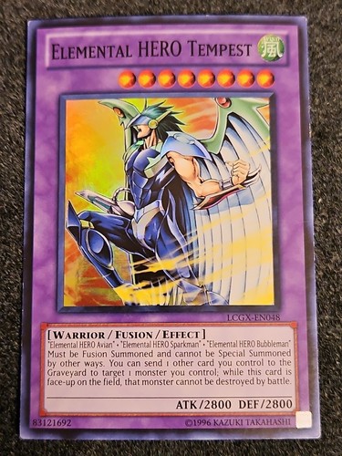 Elemental HERO Tempest LCGX-EN048 Super Rare Unlimited Edition Lp
