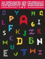Tangram Puzzle Alphabets, 24 Teile, Bastelmaterial, Lernspiel, Modell-Nr. 1234