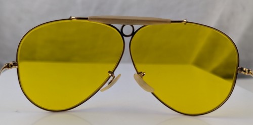 Occhiali da sole aviatore vintage RAY-BAN USA 1/10 12K GF KALICHROME SHOOTER con custodia - Foto 11 di 20
