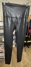 Jane and Bleeker Faux Leather Look Pants Stretch Color Black Women's Size L C1