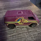 Hot Wheels Redline Plum Super Van with Motorcycle Graphic Hong Kong 1974