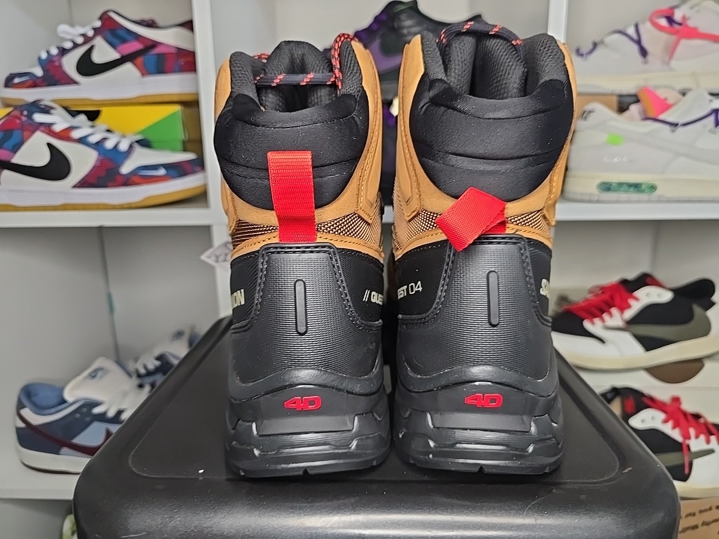 Stivali SALOMON Quest 4 GTX scarpe da trekking alte uomo taglia 10 471564 marroni nuovi con etichette