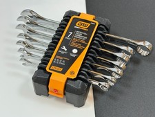 NEW GearWrench Tools 7pc Metric 8-17mm Full Polish NON-RATCHETING Wrench Set NOS