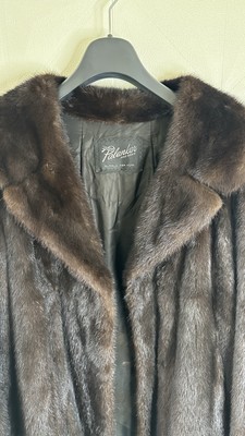 Milk Fur JOSEPH PALANKER Mid Length 36” Natural Dark Brown Mink